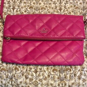 Kate Spade Pink Quilted Crossbody Bag